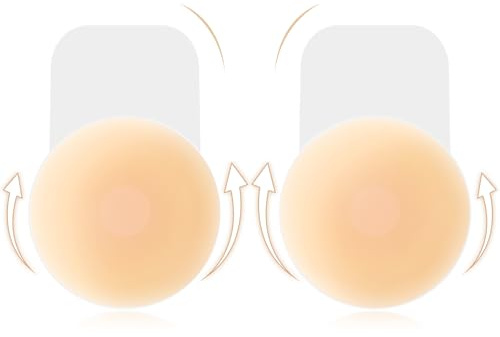 Brightdeal Trägerloser Silikon Klebe-BH Push-Up – Wiederverwendbar, Unsichtbar, Hautfreundlich – Ideal für Rückenfreie Outfits & Hochzeitskleider – Größen: A-B Cup
