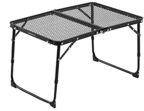 Kustimantu Mesa plegable portátil, tabla de barbacoa portátil, tabla de camping plegable, no antideslizante, equipo exterior de alto rendimiento, de liberación rápida, ahorra espacio