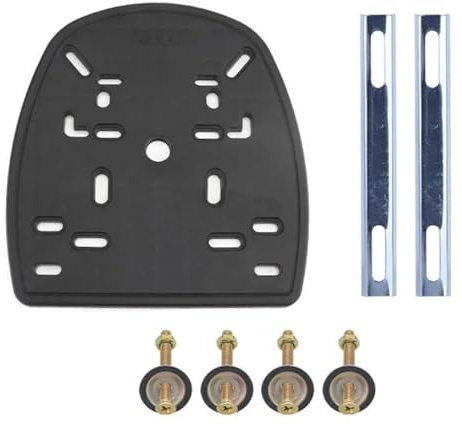 DTYBJN Baúl de Moto Soporte Universal para Caja Trasera de vehículo eléctrico, Soporte para Caja Superior, Placa Base, Accesorios para Montaje en Placa Base Motocicleta Caja De Equipaje(Large Plate)