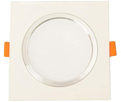 Foco empotrable LED Cuadrado ultradelgado de Aluminio con Rejilla para Techo, Comercial, Ahorro de energía, para Interiores y hogares, Alto Brillo, Empotrado, Accesorios de lámpara.