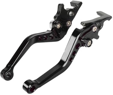 DTYBJN Palanca Embrague Freno CNC Universal para Motocicleta, de 22 mm y 7/8, Compatible con la mayoría de los Accesorios de modificación de Scooters y Motos. Manija Palanca Freno(Black B)