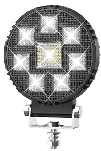 Zegaqae Luci LED Fuoristrada - Illuminazione per Guida e Barche,Alto Ambra 360 Gradi Rotante Attrezzatura di Illuminazione Automobilistica per Auto Strada Barca Rimorchio Veicolo ATV