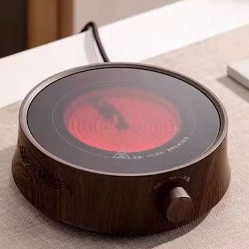 Electric Ceramic Stove, Compact Home Appliance, Mini Coffee and Tea Maker with Silent Cooling Fan,Convenient Brewing, Ideal for Coffee and Tea Brewing at Home