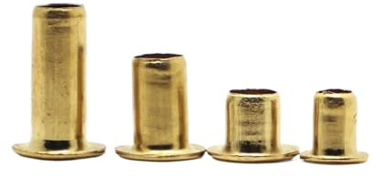 Hohlnieten aus Kupfer, doppelseitig, for Leiterplatten, vergoldet, M0,9–M6, 10er-Packung(5mm,2mm 100pcs)