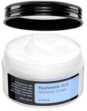 COSRX Hyaluronic Acid Moisturizing Cream, Long-lasting Hydration, Rich Moisturizer for Sensitive Skin, Korean Skin Care, Mothers Day Gifts for Woman, 3.52 oz
