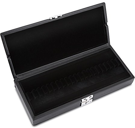 Reed Aufbewahrungstasche, 2 Schichten Design PU Leder Cover Reed Displayschutzfolie Halter Box für 40 Stück Oboe Blätter