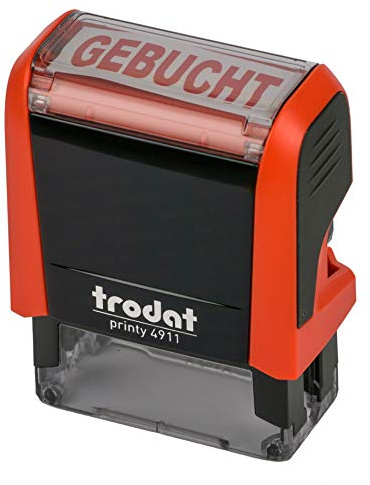 Trodat Printy 4912 feuerrot GEBUCHT ROT