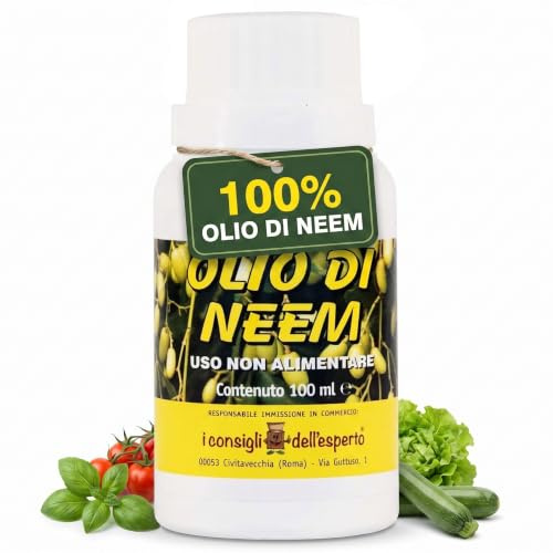 I Consigli dell'Esperto - Olio Di Neem 100ml - Repellente Naturale per Piante Contro Insetti e Parassiti Nocivi - Puro e spremuto a freddo