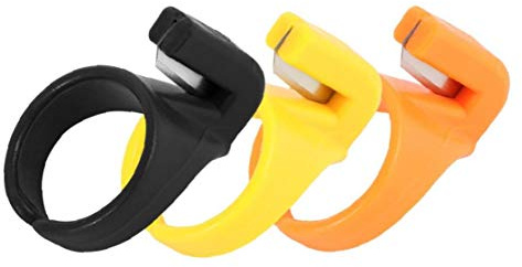 TOSSPER 3pcs / Set Plastik Fingerhut Sewing Ring Finger Fadenschneider Schutz Haushalts-nähmaschine-zubehör
