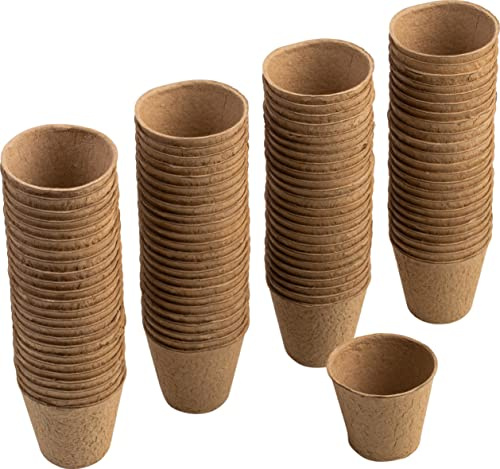 Meister Anzuchttöpfe Ø 6 cm - Praktisches Set mit 96 Stück - Aus Papierzellstoff - Biologisch abbaubar, Pflanztopf, Saattopf, Pflanzenanzucht, WU9968300, Natur | Aus Papierzellstoff – Biologisch abbaubar – Pflanztopf – Saattopf – Pflanzenanzucht – arbeiten – mehrteiliges Set