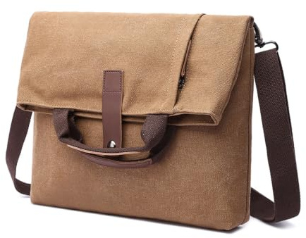 FANDARE Retro Umhängetasche Handtasche Schultertasche Herrentasche Segeltuch Kuriertasche Messenger-Bags Aktentasche für Herren Damen Arbeit Reise Schule Hochschule Arbeit Outdoor Schulranzen