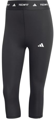adidas Women's TECHFIT Capri Leggings, BLACK, S
