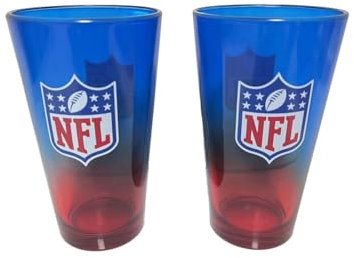 Great Branding NFL Shield Lot de 2 verres à pinte 475 ml