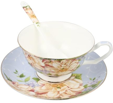 Ciieeo Teetasse 1 Satz n-set n Aus Knochenporzellan Kaffee Untertasse Tasse Espressotasse Aus Keramik Hausgemachte Saucenbecher Kaffeebecher Porzellantasse Europäischer Stil