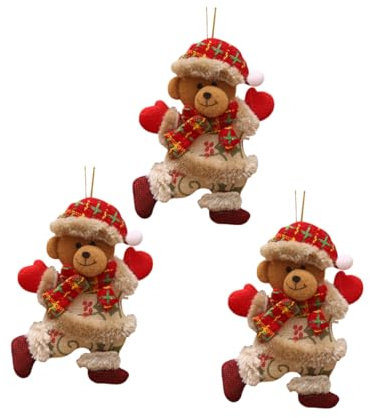 Warmhm 6 STK Stoff hängende Verzierung Cute Christmas Decor Weihnachts Figuren weihnachtsanhänger Dekoration Weihnachtsspielzeug Geschenke Puppe Weihnachten hängende Verzierung Tuch