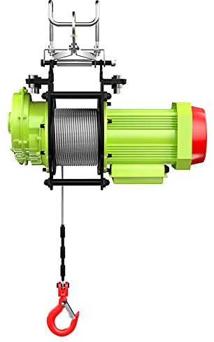 TEmkin 881LBS/400KG elektrische Seilwinde, Kranaufzug, 220 V, 98 Fuß, elektrische Seilwinde mit Fernbedienung und automatischer Bremse bei Strom