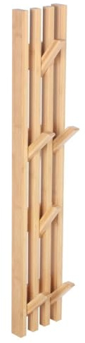 Begryf, Kleiderständer, Garderobenständer, Jackenständer, Garderobenstange, Gardarobenstaender, Kleiderständer holz, Kleiderbügel aus Bambus, Wandkleiderständer, Bambus