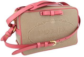 Prada Damen Braun Stoff Schultertasche 1BH089 UCW F0Q2Q