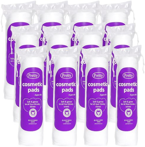 960 Cosmetic Cotton Wool Pads Discs – 100% Pure Cotton for Face, Nails, Makeup & Manicure – Smooth, Soft & Lint-Free Cleansing Pads