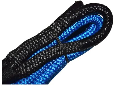 1 stück Blau 12mm * 6m Abschleppseil Gurt Kinetische Energie Seil Offroad Power Stretch Schnappseil Heavy-Duty Fahrzeug Bergung Seil