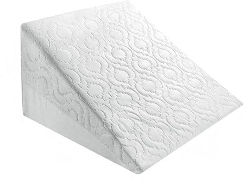MH Traders Bed Wedge Pillow – 10 Memory Foam Triangle Pillow for Acid Reflux, Snoring & Post-Surgery – Orthopedic Pillow Wedge, Hypoallergenic Incline Wedge Pillow with Removable Washable Cover