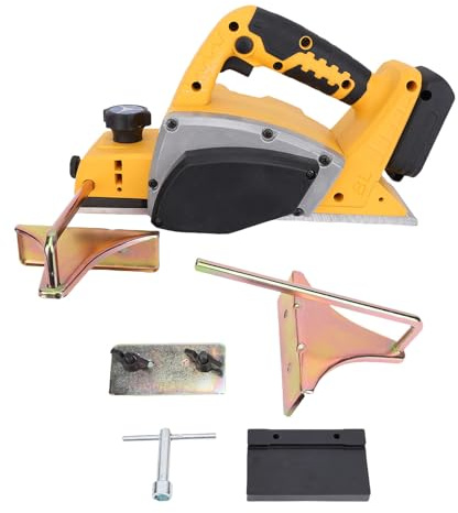 Fafeicy Cepillador de Mano Eléctrica Inalámbrica Cepilladora Eficiente sin Escobillas para Profesionales de Carpintería