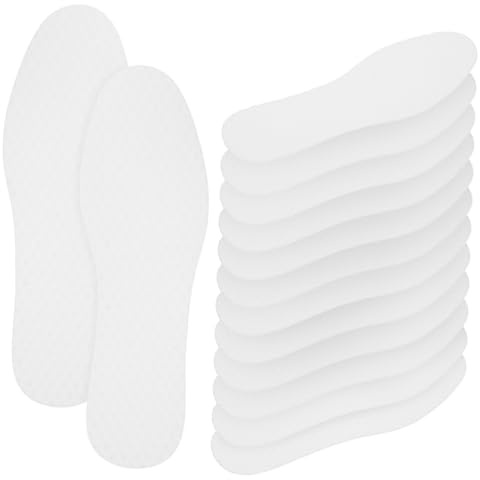BELLIFFY 20 paia Solette Sottili Traspiranti in Carta Assorbente Usa e Getta per Scarpe Donna e Uomo Inserti Leggeri e Resistenti per Comfort Quotidiano
