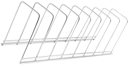 TOYANDONA Égouttoir à Vaisselle Facile à Nettoyer Cuisine en Acier Inoxydable Argenté Optimise L'espace Cuisine 8 Compartiments, Design Élégant et Moderne