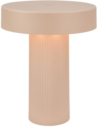 BRILONER - Lampe de table sans fil, variateur tactile progressif, fonction mémoire, ip44, câble usb-c, batterie remplaçable, de chevet sans fil, salon à poser, 16 x 20 cm, beige