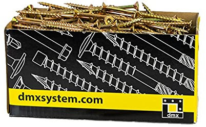 DMX - Holzschrauben Torx - Spanplattenschrauben - Schrauben 4,0x80 - Konstruktionsschrauben - Schrauben set 100 Stück - Terrassenschrauben - Torx Set - Holzbauschrauben - Senkkopfschrauben Set