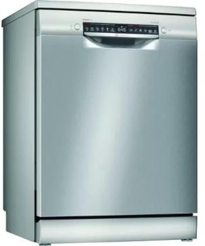 Bosch Elettrodomestici SMS4EVI14E Serie 4, Lavastoviglie da libero posizionamento, 60 cm, color inox