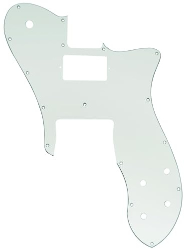 Musiclily Pro 16 Löcher Single H Gitarren Schlagbrett Pickguard für USA/Mexico Fender 72 Tele Custom Style E-Gitarre, 3-lagig Aged White