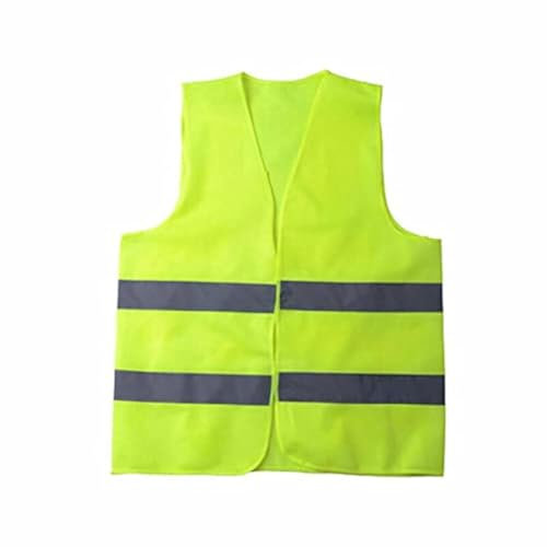 Boolavard Hi Vis Safety Vest - Yellow Reflective High Visibility, Hi Vis Silver Strip, Men Women, Work, Cycling, Runner, Surveyor, Volunteer, Crossing Guard, Road, Construction, Neon