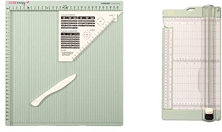 Vaessen Creative Score Easy Großes Mehrzweck Falzbrett Cm Minze & Papierschneider Mit Falzbrett 15x30,5cm Minze