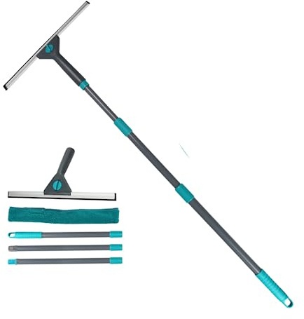 Garden Mile Large Telescopic Window Cleaner Squeegee Heavy Duty Window Cleaning Equipment Shower Squeegee Extendable Bathroom Squeegee For Shower Windows Cars