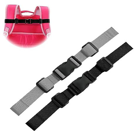 2 Stück Verstellbarer Brustgurt, Verstellbarer Brustgurt Für Rucksack, Nylon Mit Schnalle Rucksackgurt Gurtband Mit Schnellverschluss Rutschfester Gürtel Für Jogging Und Wandern Außerhalb