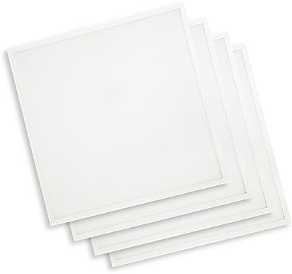ELG Leuchten 4 x Hochwertige LED Panelleuchte, Einlegeleuchte 62x62cm, Rasterdeckenleuchte, 4000K (neutralweiß), 7000 Lumen, 45 Watt (inkl. Treiber)