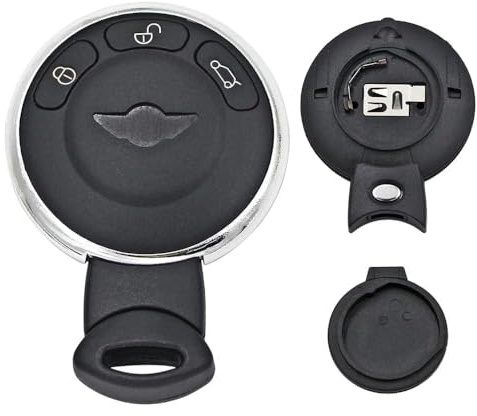 3 Knopf Autoschlüssel Gehäuse für BMW Mini Cooper R56 mit Batteriehalterung | Funkschlüssel Schlüssel Punto Taste Smart Remote Key Shell Case Fob