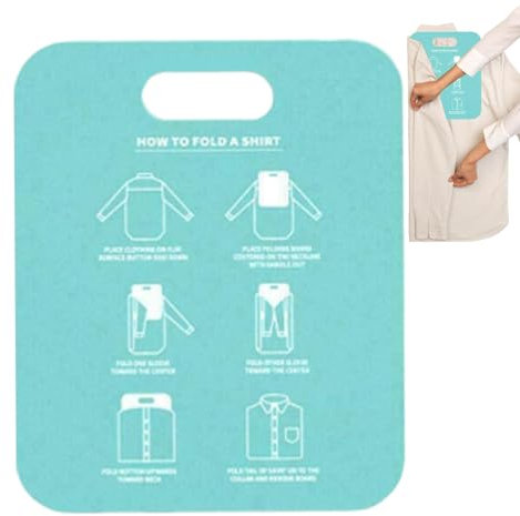 Hemd-Faltbrett – tragbarer Kleidermappe, Wäsche-Organizer-Brett, verstellbares T-Shirt-Faltbrett, schnelles Schrank-Klappbrett, langlebige Wäschemappe für Hemden, Hosen, Handtücher