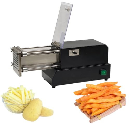 Coupe-frites électrique,coupe-chips de pommes de terre électrique,déchiqueteuse de pommes de terre,coupe-chips, déchiqueteuse de pommes de terre professionnelle pour carottes,légumes,fruits,Black
