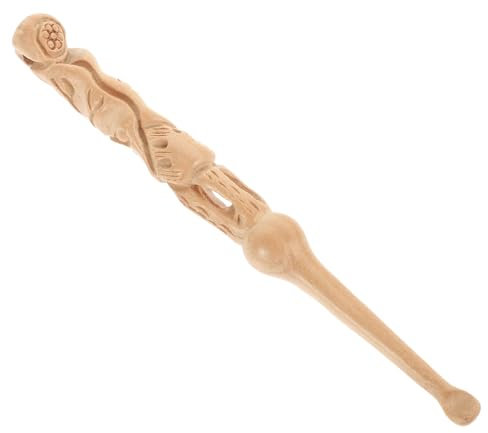 SEWOART Carved Peach Wood Ear Wax Removal Tool Set Portable Ear Cleaning Spoons Multipurpose at Home