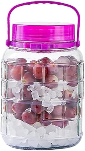 Barattolo per sottaceti, in vetro ispessito, sigillato, per bolle, vino, sottaceti, sottaceti, per uso domestico, bianco, 3 l