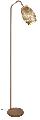 Reality Leuchten Stehleuchte Bidar R41571065, Metall Coffee, exkl. 1x E27 |