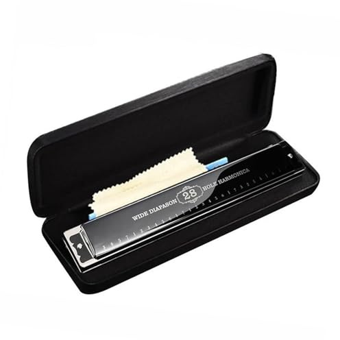 Professional Mundharmonika 28-Loch-Mundharmonika C-Tonart Oktave/Tremolo Professionelle Mundharmonika Mini-Musikinstrumente(Tremolo SL)