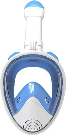 NADCFN Schnorchelmaske Schnorcheln Tauchen Maske Unterwasser Scuba Volle Gesicht Schnorchel Maske Anti Fog Schutzbrille Tauchmasken(Blue- L and XL)