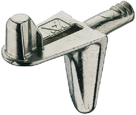 16 Pack of 3mm Nickel Book Case Shelf Pin Support Pins Peg Stud Steel