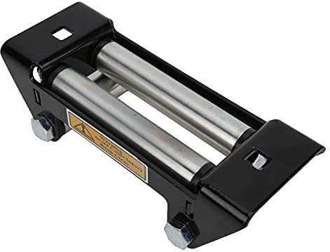 Keenso Side By Side Winch Roller Fairlead Cable Guide Roller for Universal Iron Zinc Plated, Easy Installation, Durable Material, Reduce Friction, Cable Management, Suitable Size,