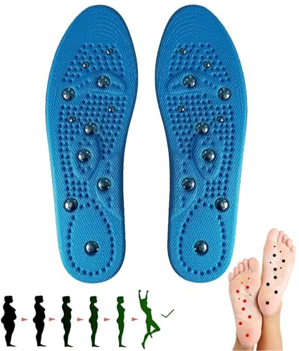Semelle Magnetique 1 Paire de Semelles Acupression Semelles Magnétiques Pour Homme et Femme Semelless Orthopédiques Massage Semelless Pour Chaussures Travail Soulager La Fasciite(41-46)