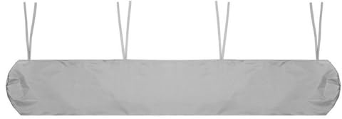DUZEPA Bâche De Protection Extérieure Rétractable Pour Volet Roulant, Auvent De Terrasse, Abri, Housse De Protection Imperméable Pour Le Rangement Hivernal (3,5 M, Gris)