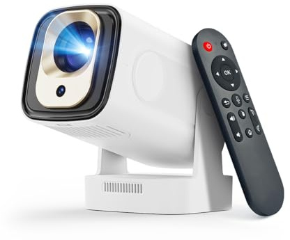 Magcubic Mini Projector 4K & 8K Support, Native 1080P Portable Projector with Auto Focus & Auto Keystone Correction, WiFi 6 Bluetooth 5.4, 5W Speaker, 180° Rotation for Bedroom Home Cinema HY310